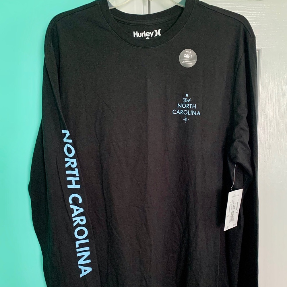 NWT Hurley North Carolina LS Tee